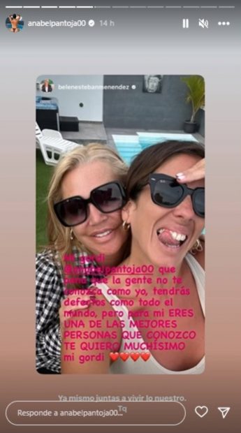 Storie de Anabel Pantoja. / Instagram