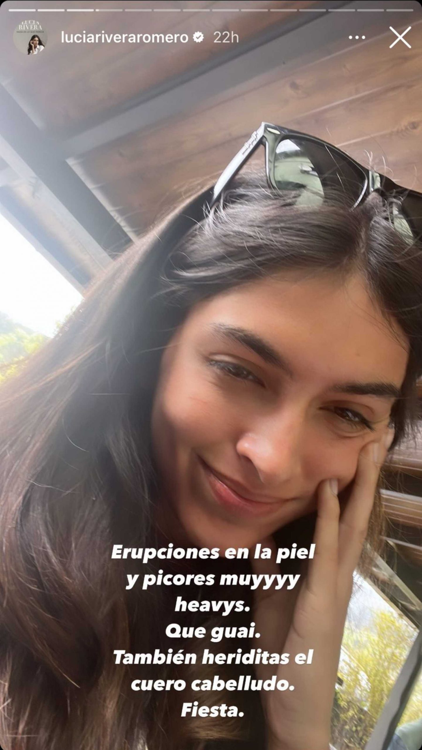 Stories de Instagram de Lucía Rivera / Instagram 