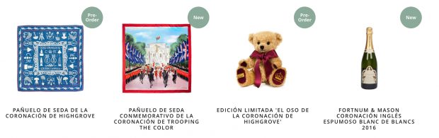 Suovenirs coronación Carlos III