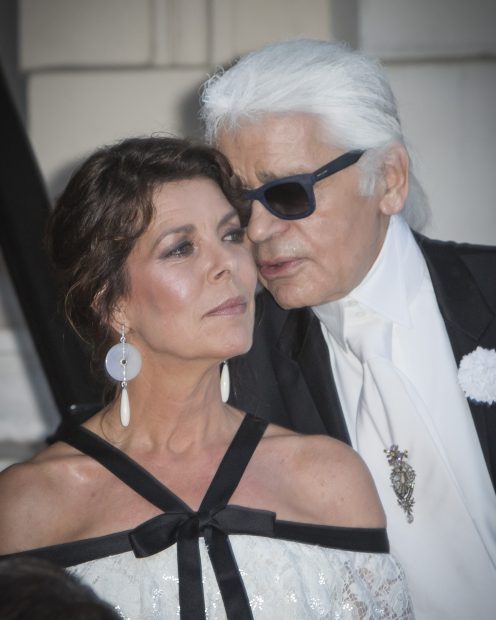 Carolina de Mónaco y Karl Lagerfeld / Gtres