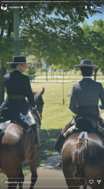 Victoria Federica con su caballo en la Feria de Sevilla. / Instagram