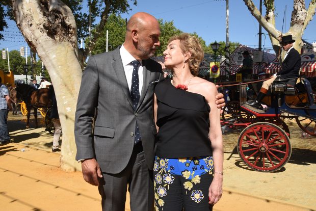 Ana Rosa Quintana y Juan Muñoz en la Feria de Abril / Gtres