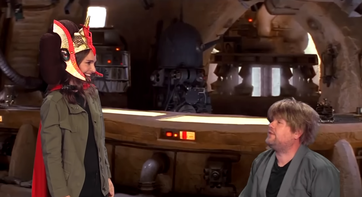 Natalie Portman recrea divertidamente los roles de Star Wars y Thor para The Late Late Show