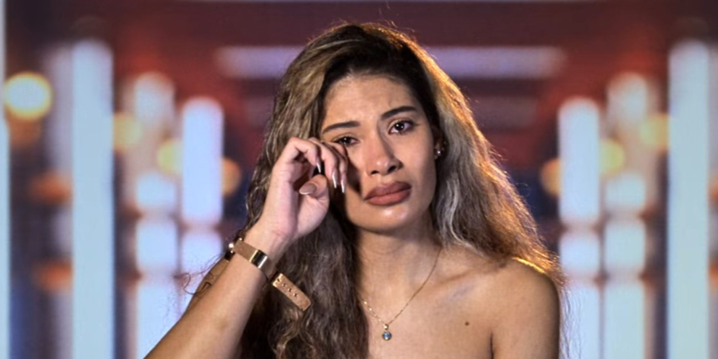 Jackie Jacqueline Marshall Love Is Blind Family Home Married crying in full glam