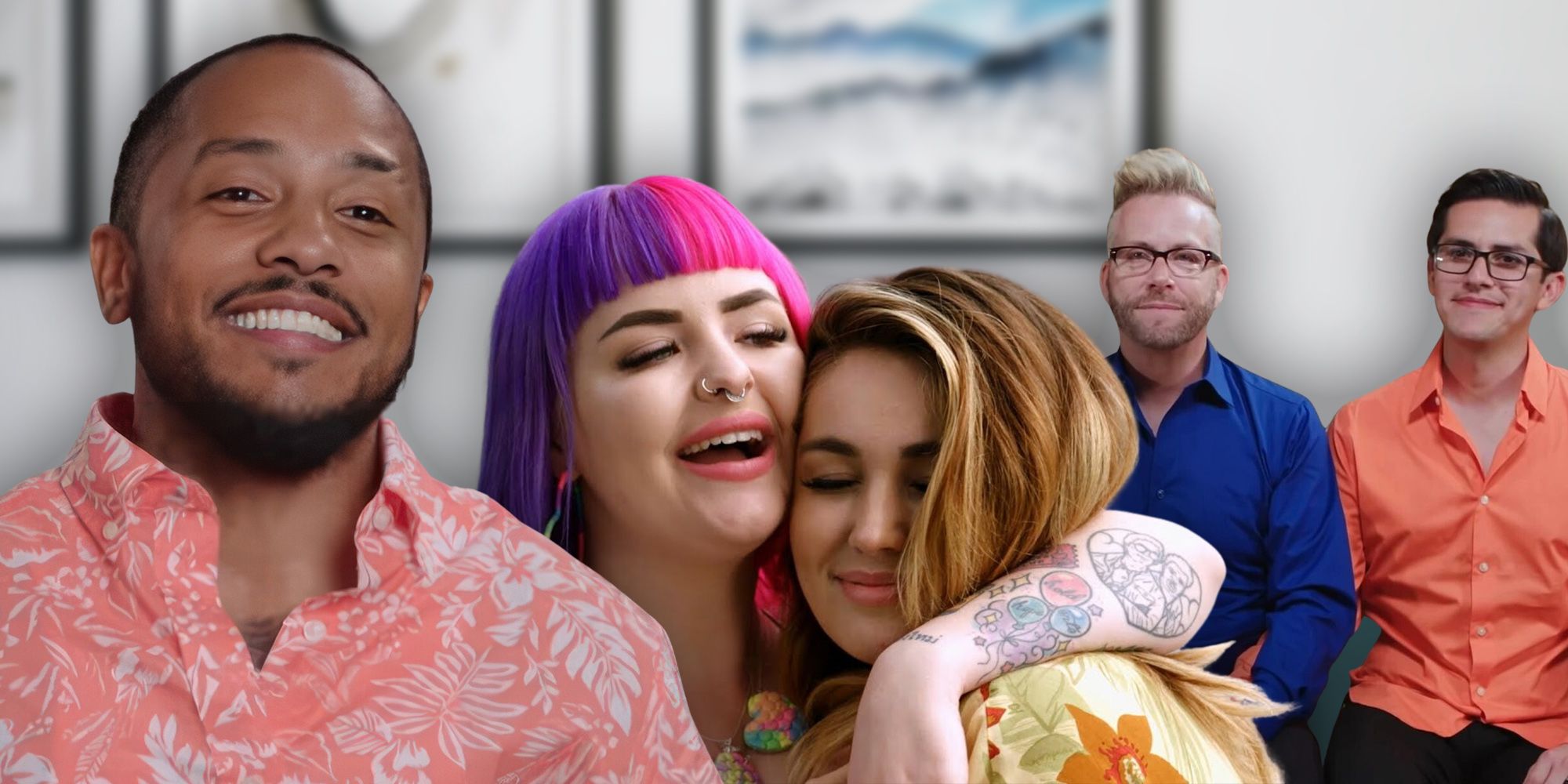 montage of 90 Day Fiance cast members gabriel paboga erica owens stephanie matto armando rubio kenneth niedermeier