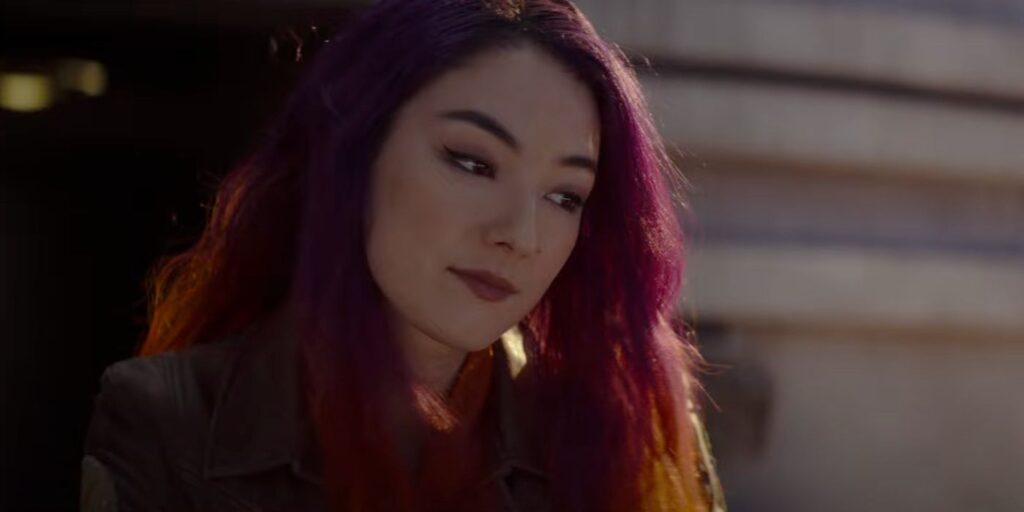 Sabine Wren in live-action from the Ahsoka trailer.