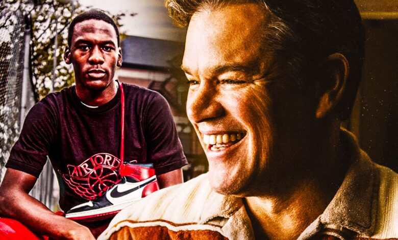 Air courting a legend matt damon michael jordan