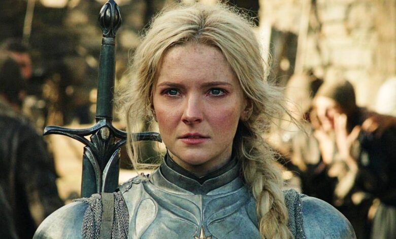 Galadriel looking worried in Lord of the Rings The Rings of Power episode 6