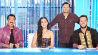 American Idol Judges Lionel Richie Katy Perry Luke Bryan Host Ryan Seacrest at auditions