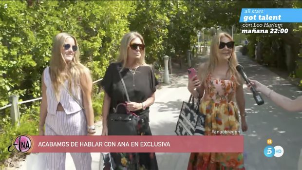 Ana Obregón y Susana Uribarri en Miami. / Telecinco