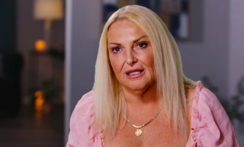 Angela Deem from 90 Day Fiancé: Happily Ever After season 7 talking to the camera