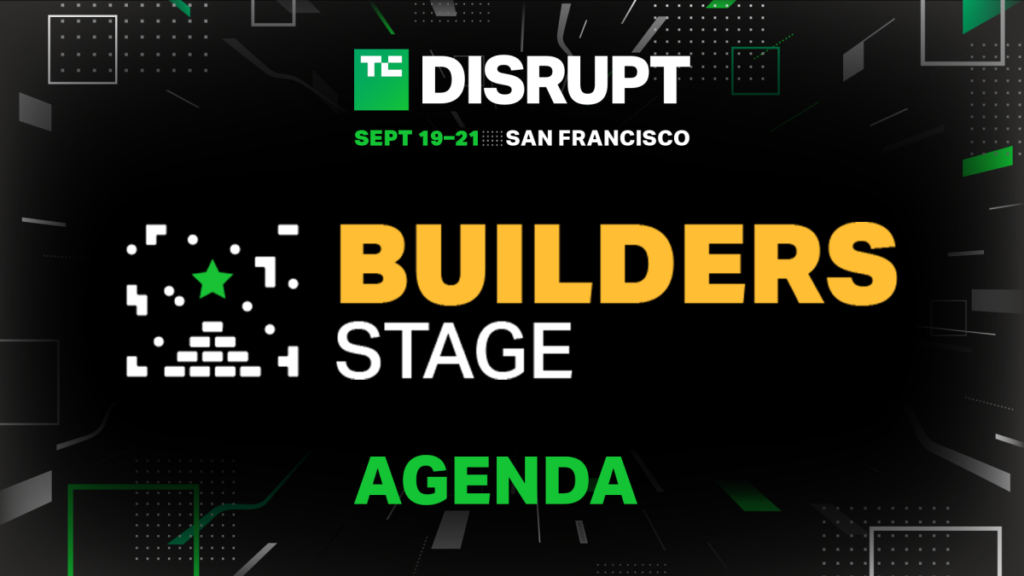 Anuncio de la agenda de Builders Stage en Disrupt 2023