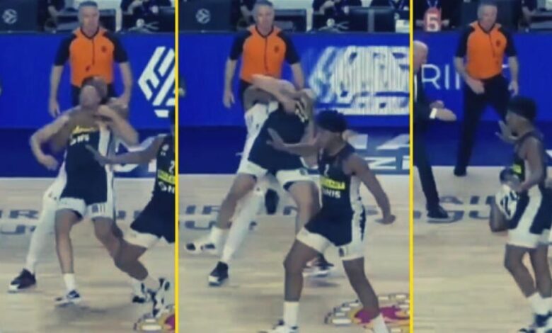 Así fue la brutal llave de karate de Yabusele a Exum