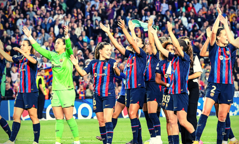 Así ha celebrado el Camp Nou el pase a la final de la Women's Champions League