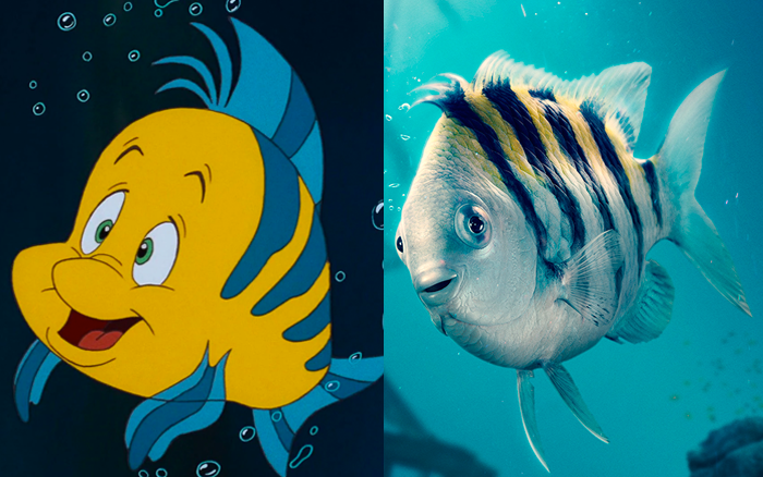 Así luce Flounder en La Sirenita y la gente no ha reaccionado muy bien