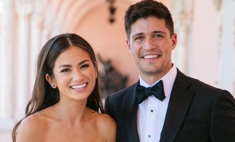 Former Bachelor contestant Caila Quinn and Nick Burrello