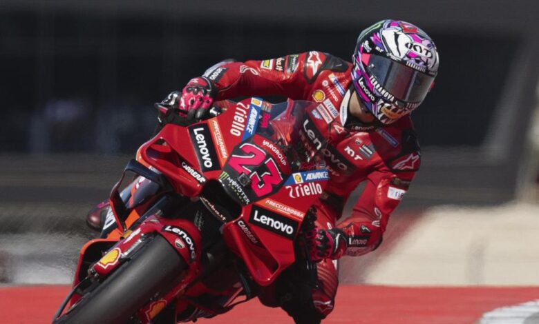Bastianini, como Marc Márquez, baja en Austin