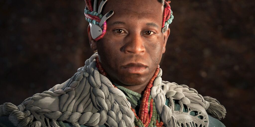 The Quen tribesman Bohai in Horizon Forbidden West.