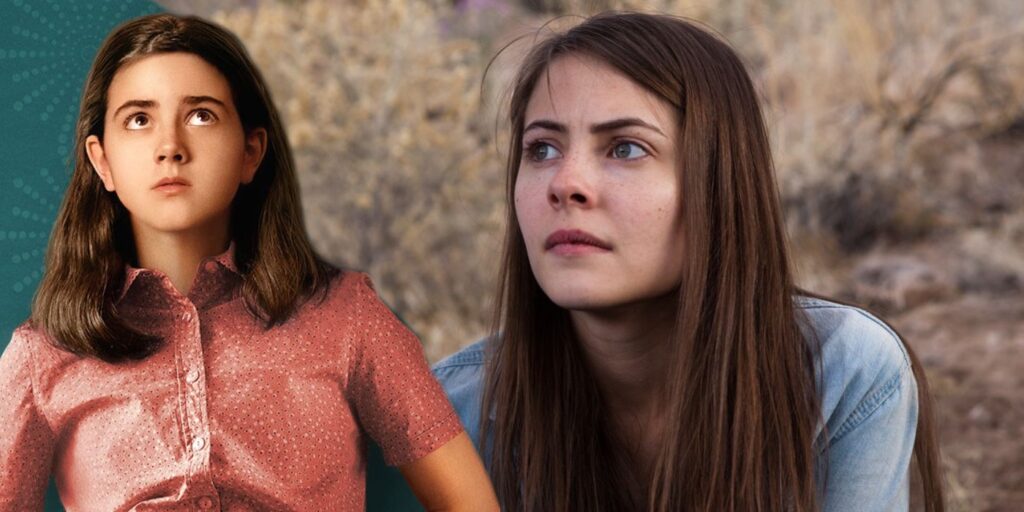 A composite image of characters from Are You There God? It's Me Margaret and Tiger Eyes