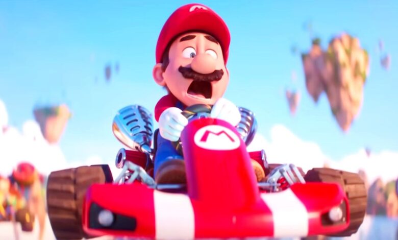 Mario screaming in The Super Mario Bros. Movie.