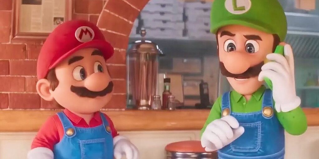 Mario and Luigi in The Super Mario Bros Movie
