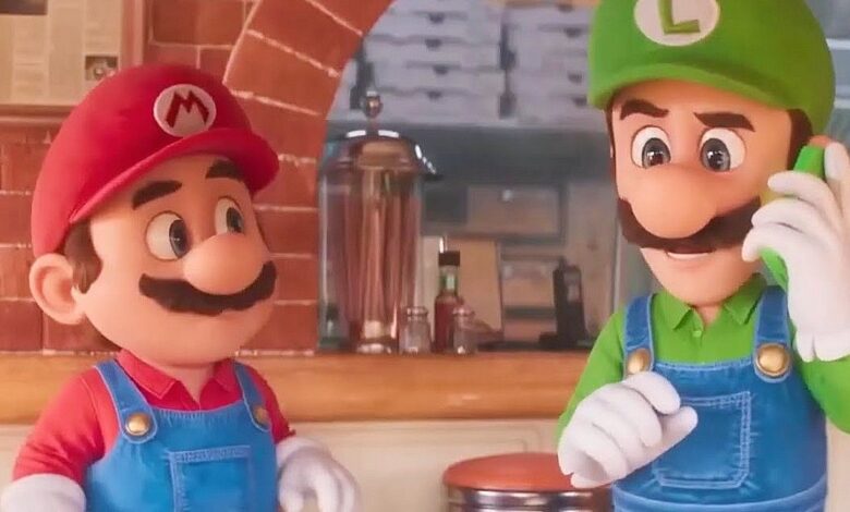 Mario and Luigi in The Super Mario Bros Movie