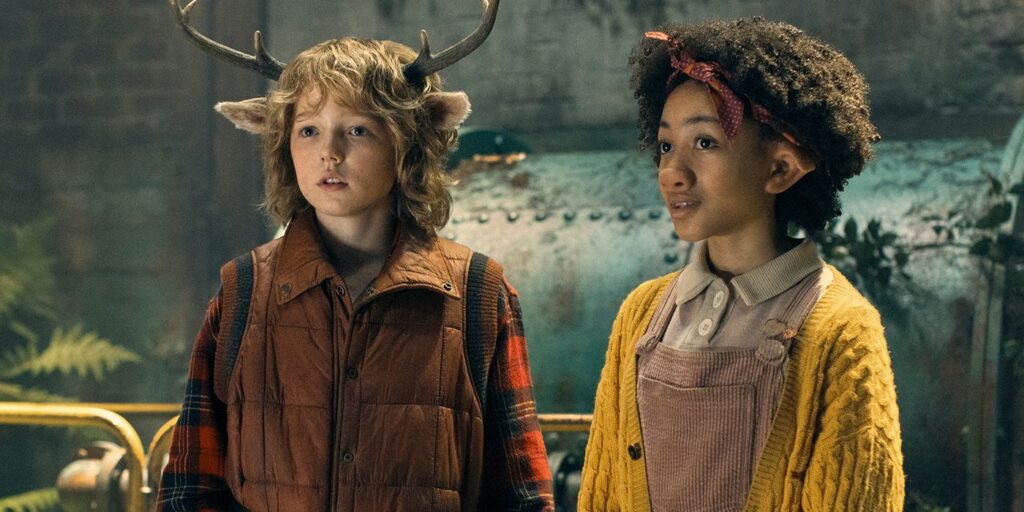 Christian Convery and Naledi Murray in Sweet Tooth Season 2