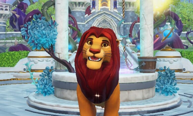 Simba in Disney Dreamlight Valley