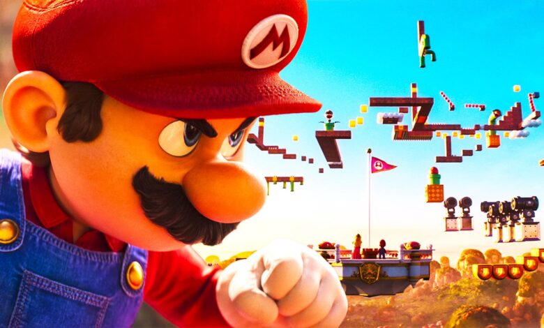 Super mario bros movie with platforming levels