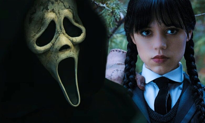 Ghostface and Wednesday Addams