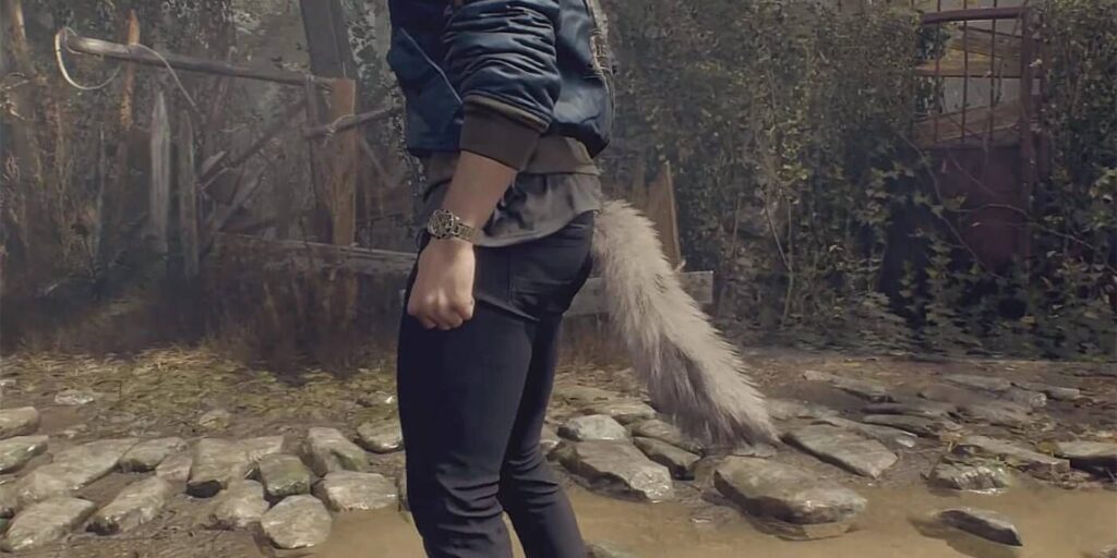 Resident Evil 4 Remake Wolf Tail Accessory that Increases Melee Damage for Leon