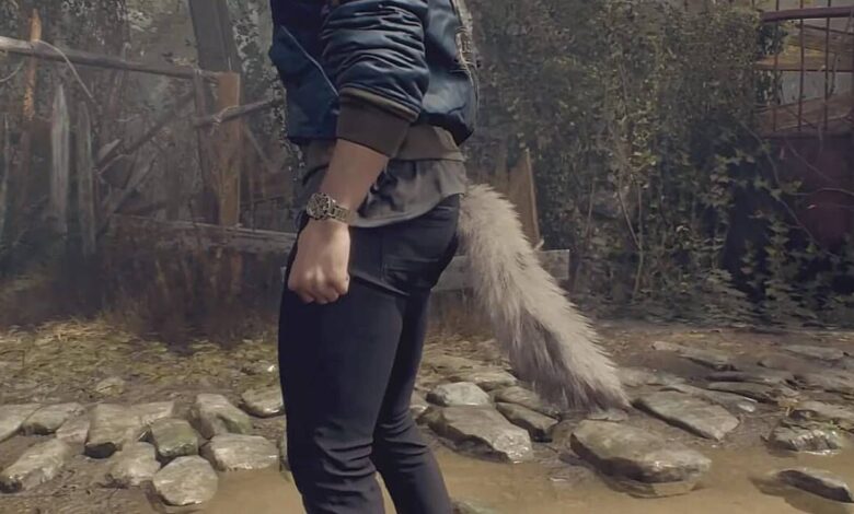Resident Evil 4 Remake Wolf Tail Accessory that Increases Melee Damage for Leon