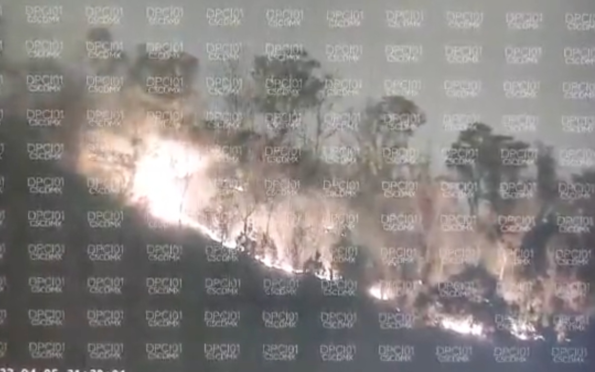 Controlan incendio en Cerro de la Estrella, escenario de la crucifixión