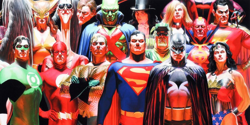 Justice League Team Comics Art