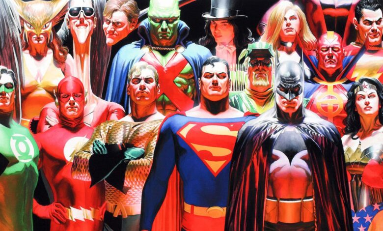 Justice League Team Comics Art