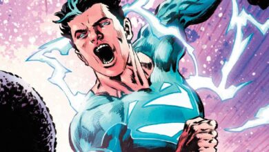 Blue Superman Punch