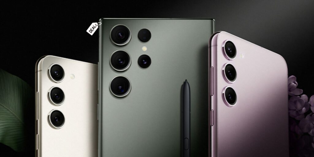 All phones in the Galaxy S23 series in different colors available on sale