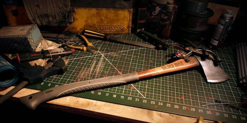 Dead Island 2 Simple Axe Melee Weapon that Can be Upgraded Later on with Parts