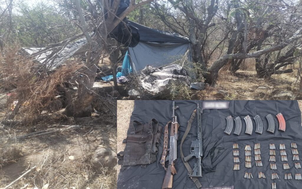 Desmantela Guardia Nacional campamento criminal en Michoacán