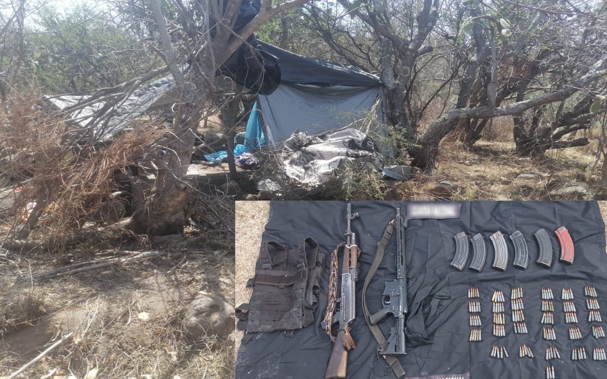 Desmantela Guardia Nacional campamento criminal en Michoacán