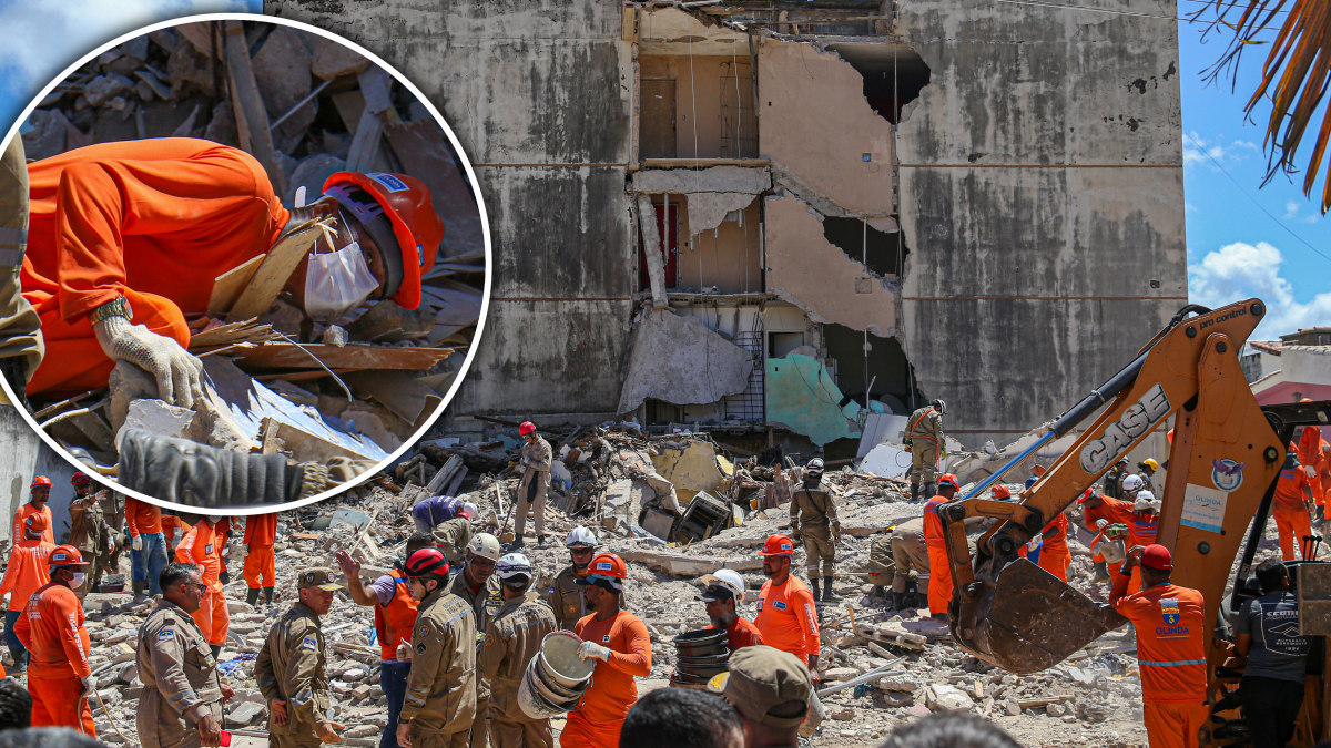 Desplome de edificio residencial deja al menos dos muertos y varios desaparecidos en Brasil