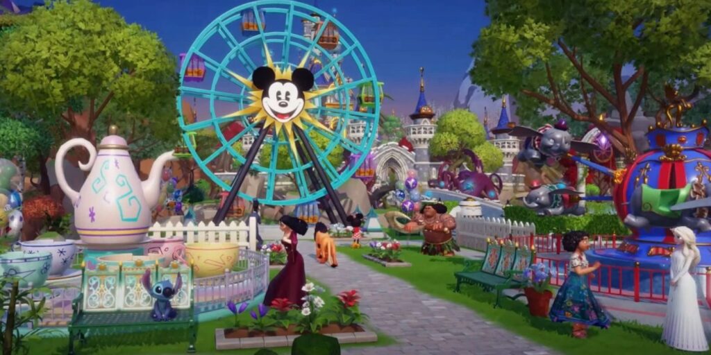 A Micky Mouse Ferris Wheel During The Dreamlight Park Community Challenges in Disney Dreamlight Valley