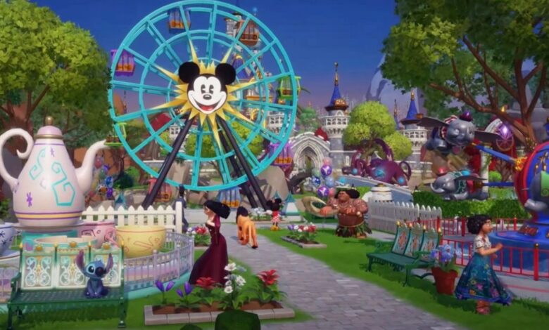 A Micky Mouse Ferris Wheel During The Dreamlight Park Community Challenges in Disney Dreamlight Valley
