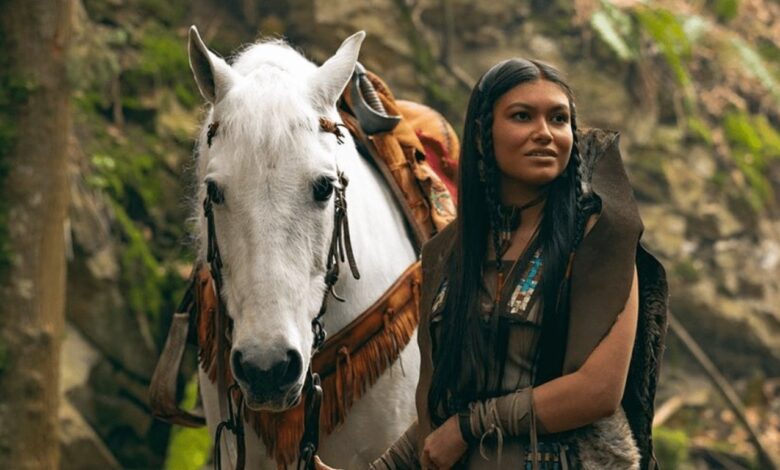 Tiger Lily with a horse in Peter Pan and Wendy