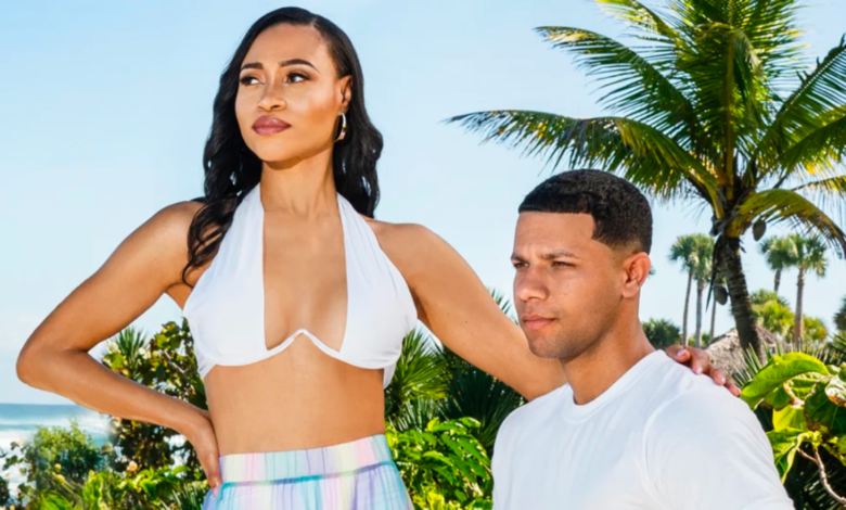 Love In Paradise Couple April and Valentine