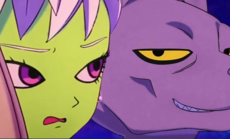 Beerus has the hots for Cheelai in Dragon Ball Super Super Hero