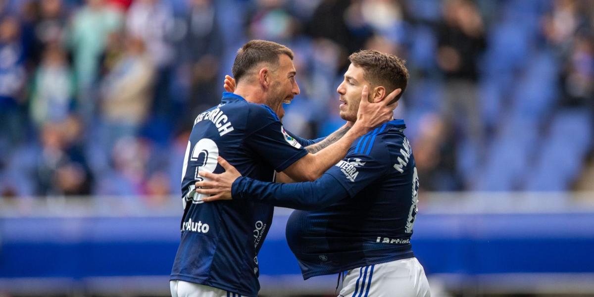 El Oviedo vive su 'fiesta del gol' ante el Lugo