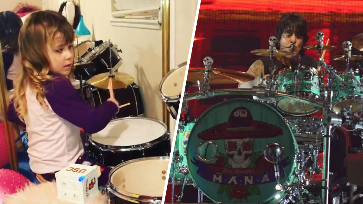 El baterista de Maná conocerá a una fan prodigiosa gracias a una baqueta lanzada durante un concierto