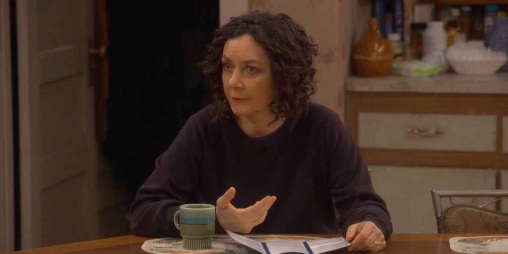 Darlene getting stressed in The Conners Season 5 Episode 20