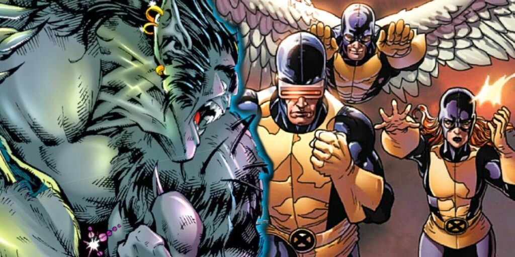 Beast and the other original X-Men.